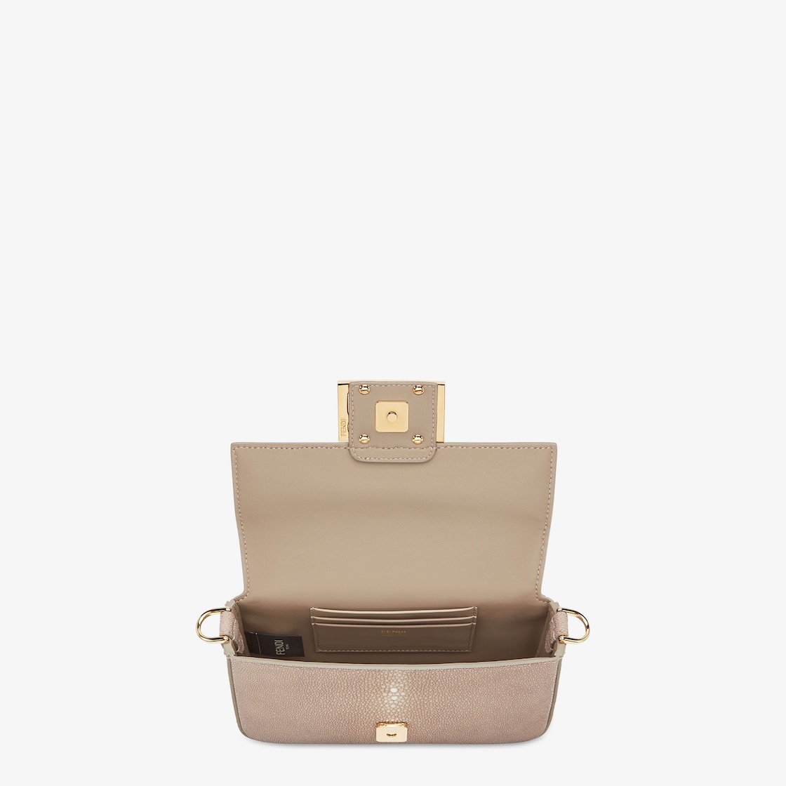 FENDI Baguette® Mini Dove gray stingray leather - Image 3